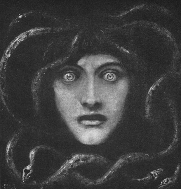 Fées noires & Dames sombres – La Gorgone