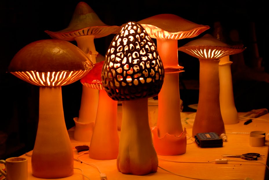 L’ambiance magique des lampes-champignons
